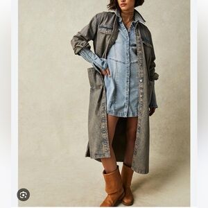 We The Frew Anna Lou Denim Duster XS